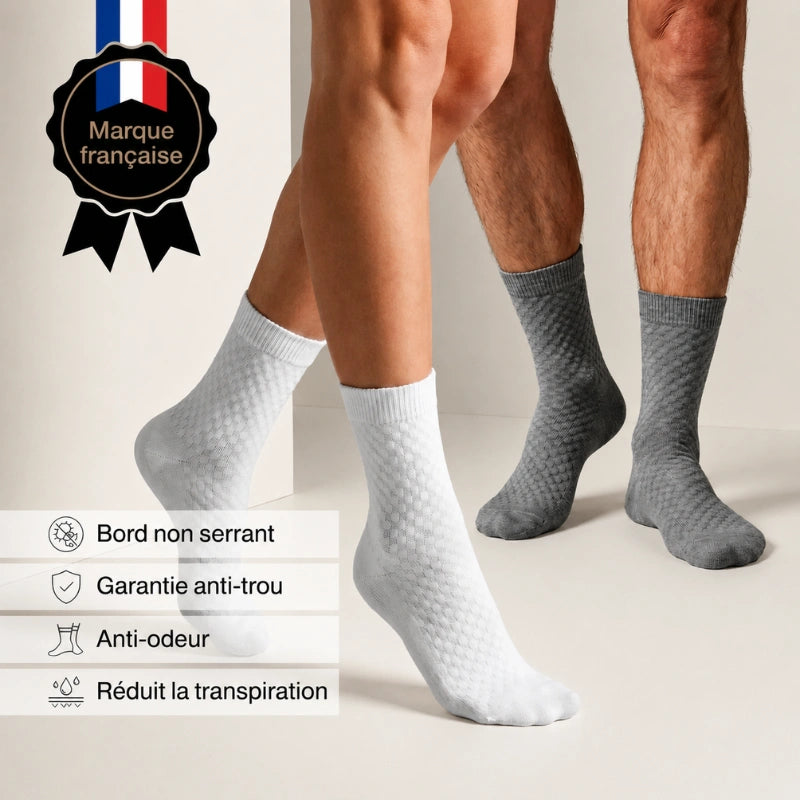 Sockeo™ | Les chaussettes mi-hautes en fibre de bambou